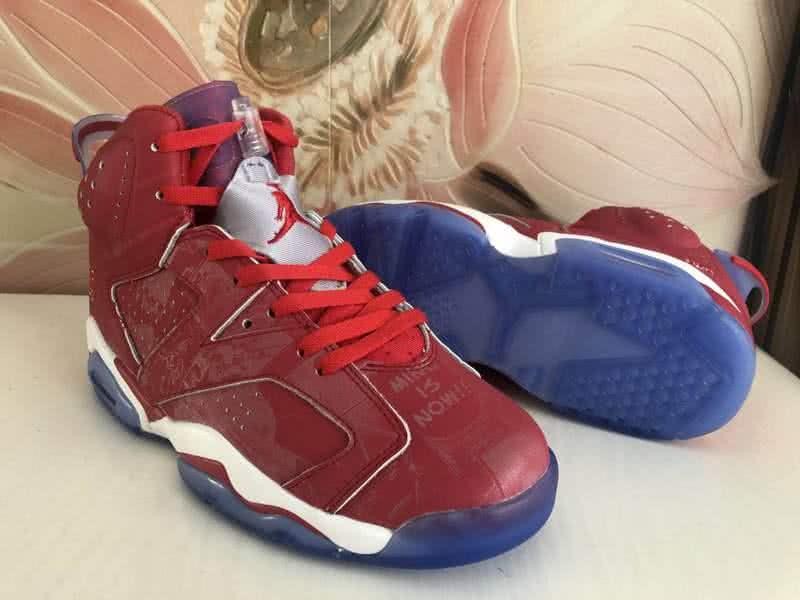 Air Jordan 6 Red And Blue Women/Men 3