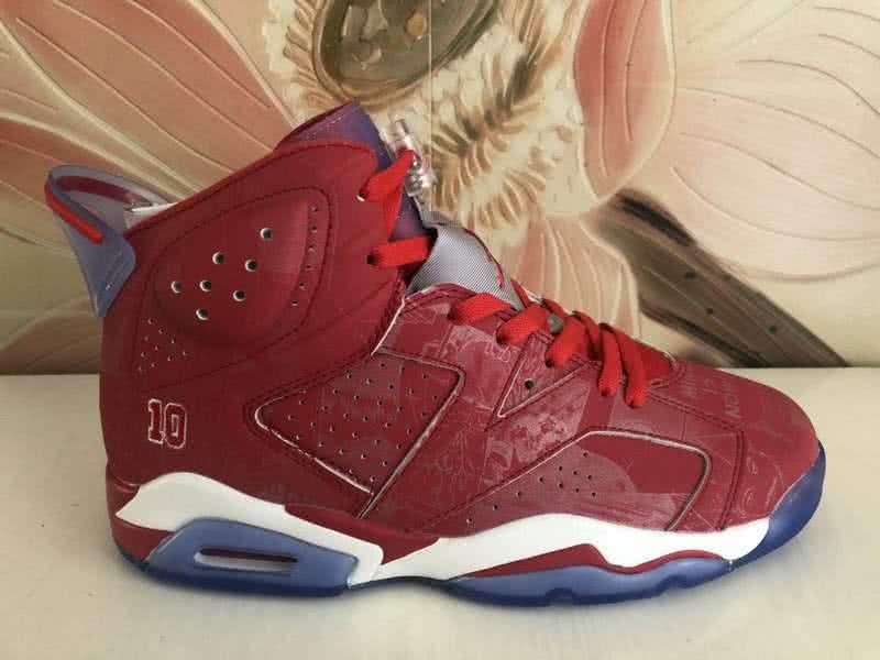 Air Jordan 6 Red And Blue Women/Men 4