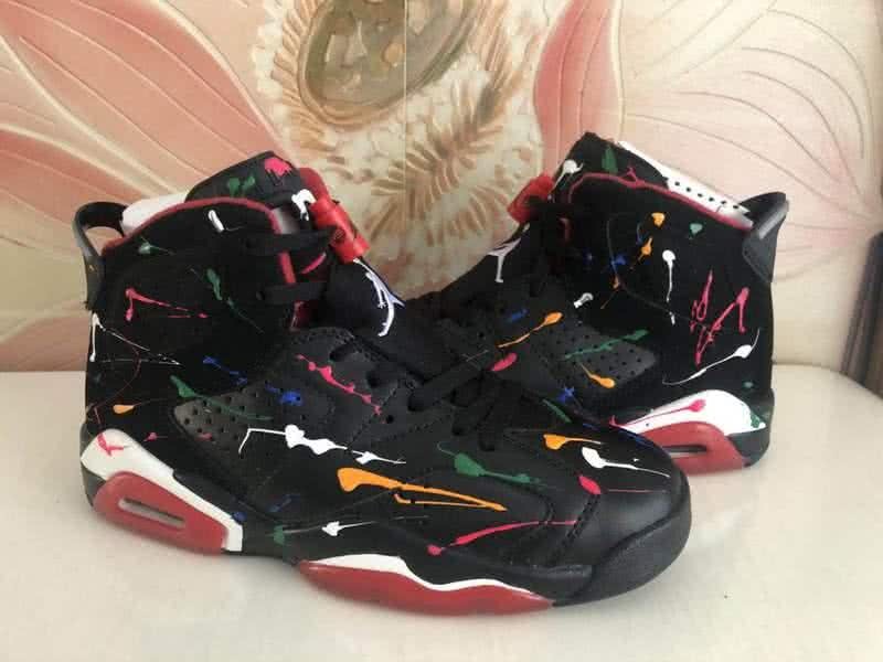 Air Jordan 6 Black And Red Women 3