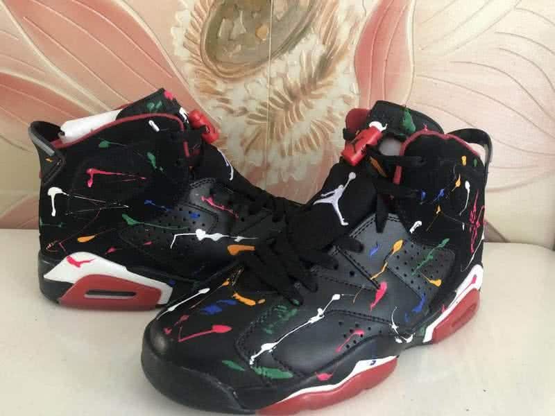 Air Jordan 6 Black And Red Women 6