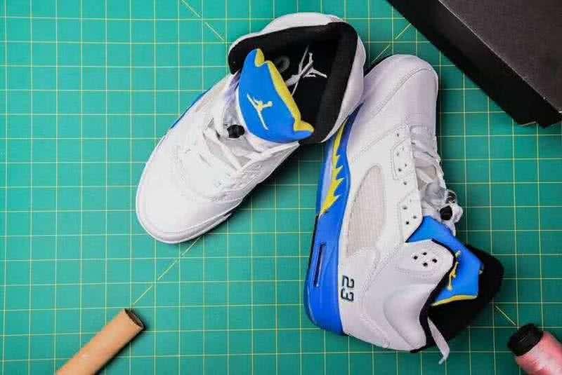 Air Jordan 5 Blue And White Men 3