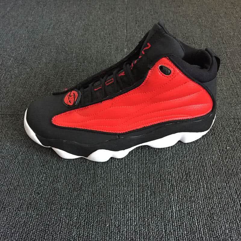 Air Jordan 13 Pro Strong Red Black And White Men 2