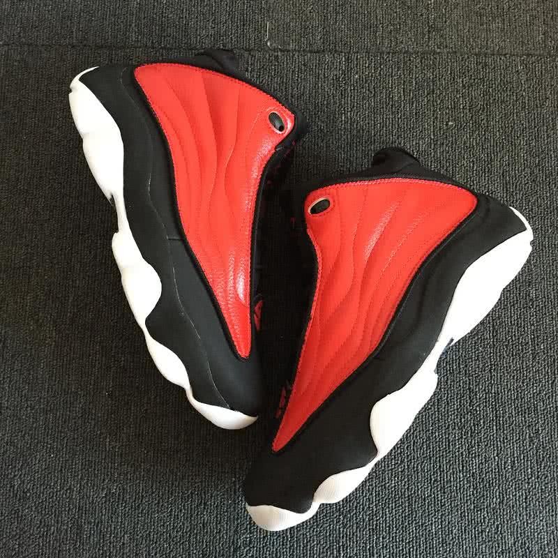 Air Jordan 13 Pro Strong Red Black And White Men 4