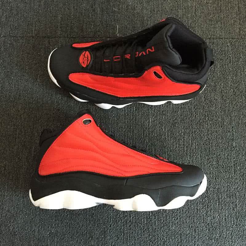 Air Jordan 13 Pro Strong Red Black And White Men 6