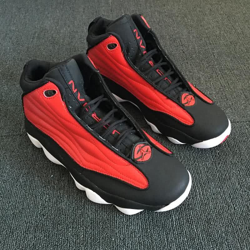 Air Jordan 13 Pro Strong Red Black And White Men 7