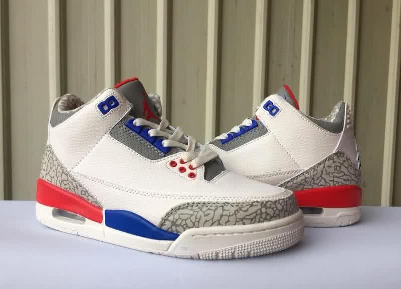 Air Jordan 3 Shoes White And Red Men 5