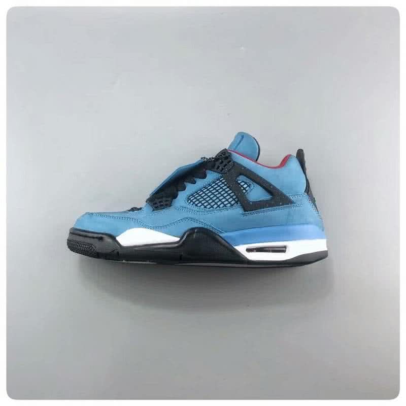 Travis Scott x Air Jordan 4 Houston Oilers Blue And Black Men 1