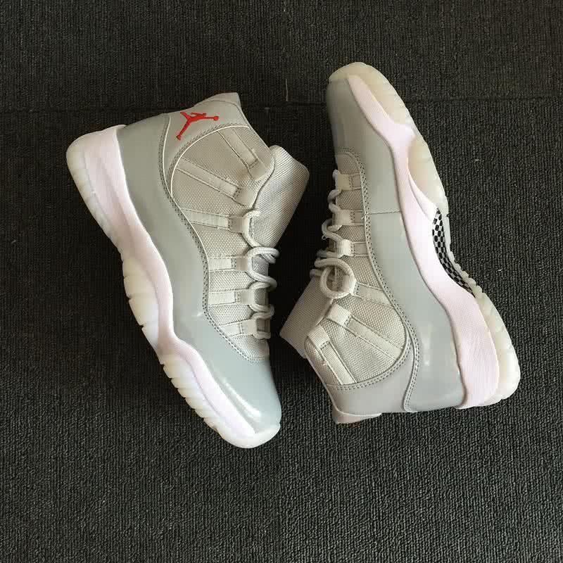 Air Jordan 11 Grey Upper White Sole Men 4