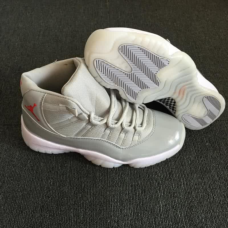 Air Jordan 11 Grey Upper White Sole Men 1