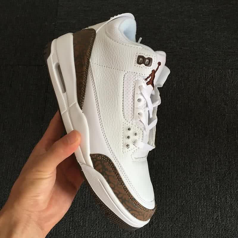 Air Jordan Shoes Brown And White Men 3