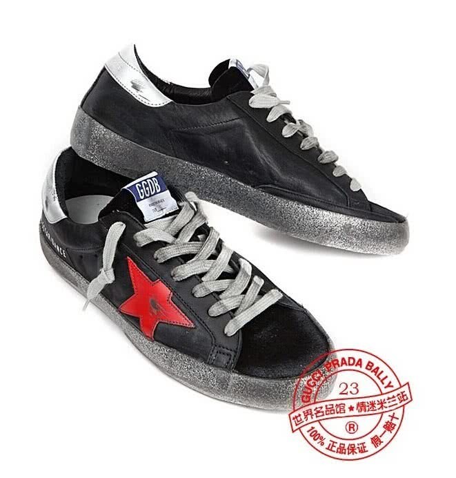 Golden Goose superstar- black red 4