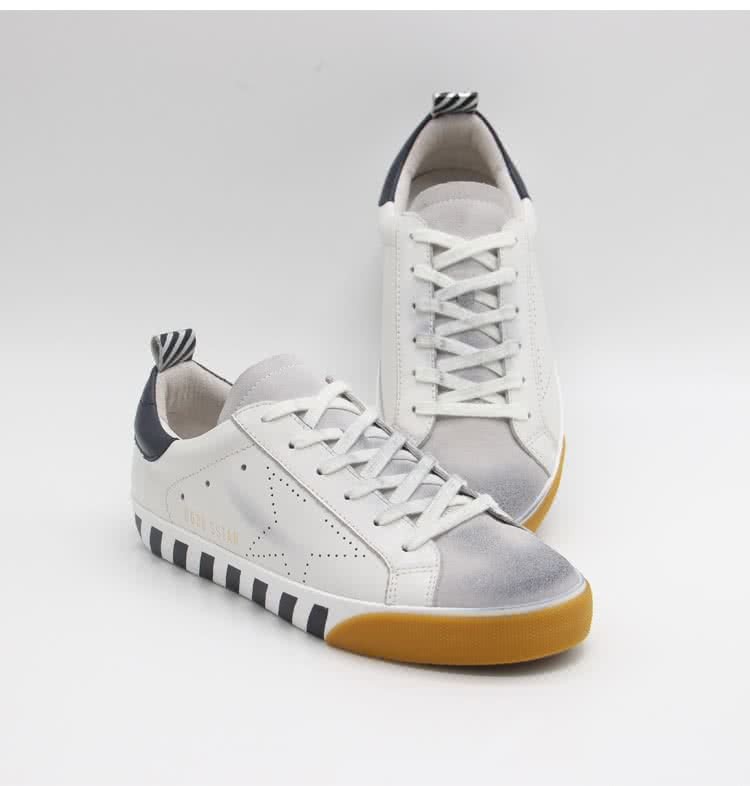 Golden Goose white black stripe sole 1