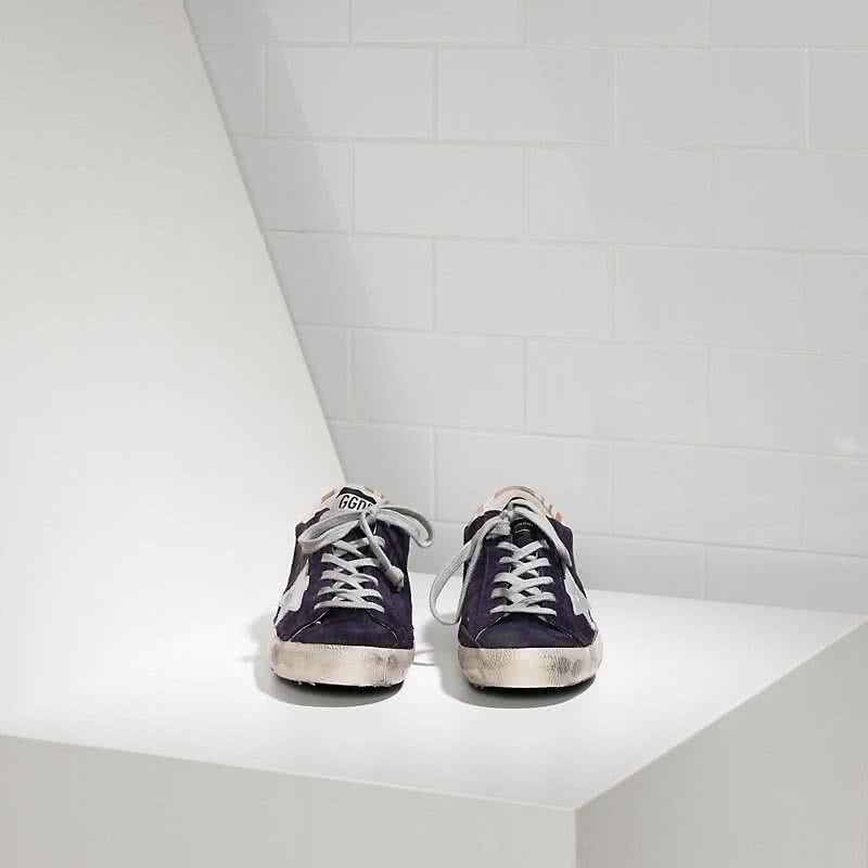Golden Goose Sneakers Super Star IN Camoscio E Stella IN Pelle Laminata grape purple suede 2
