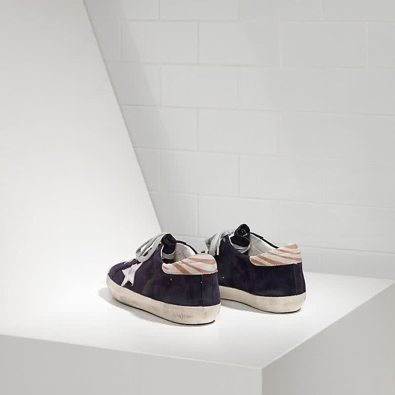 Golden Goose Sneakers Super Star IN Camoscio E Stella IN Pelle Laminata grape purple suede 3
