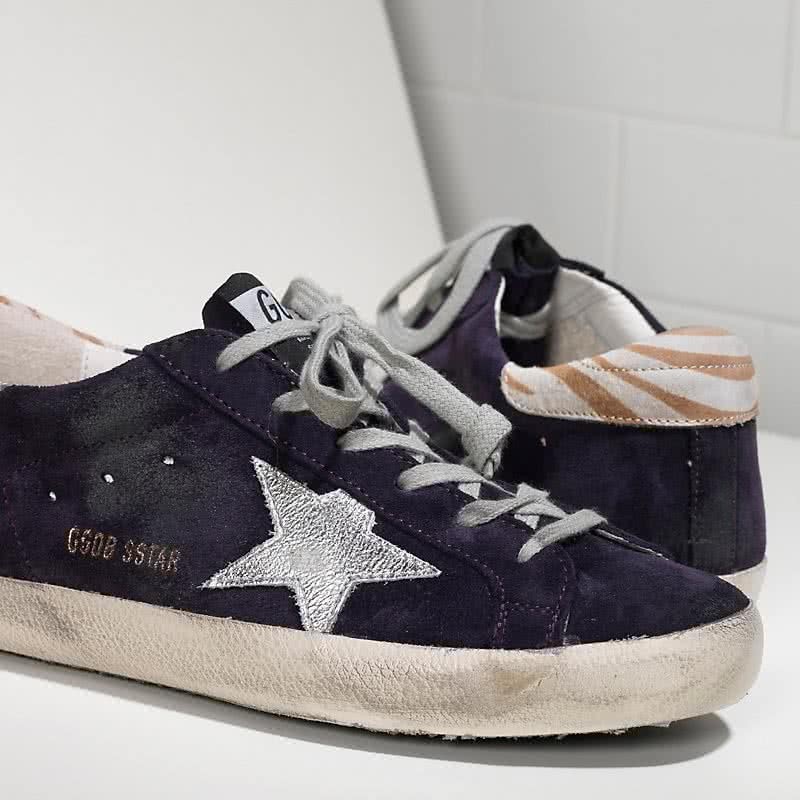 Golden Goose Sneakers Super Star IN Camoscio E Stella IN Pelle Laminata grape purple suede 4