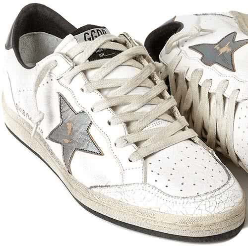 Golden Goose C2 white silver 3
