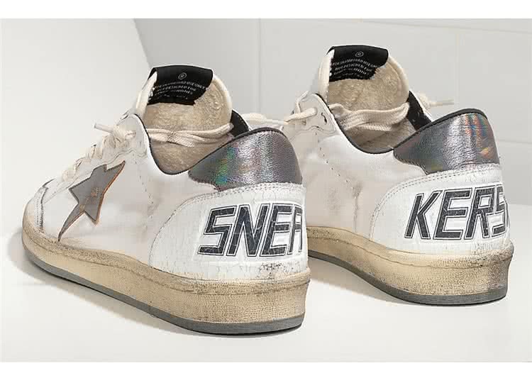 Golden Goose C2 white silver 4