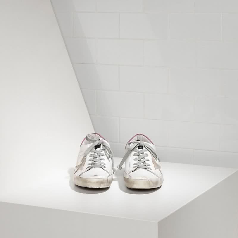 Golden Goose Sneakers Super Star IN Pelle E Stella IN Camoscio white dark lilac 2
