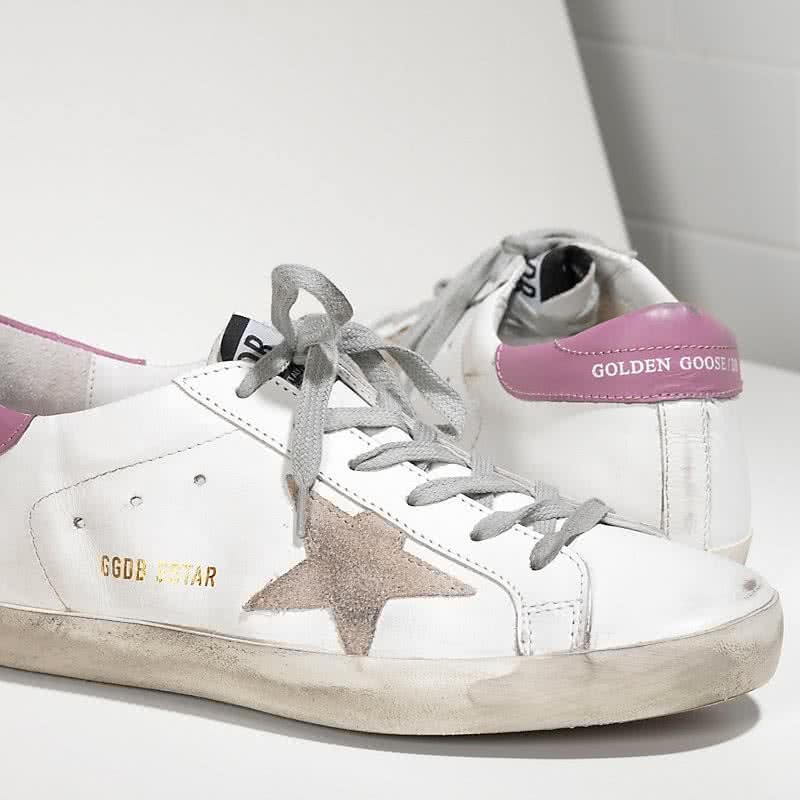 Golden Goose Sneakers Super Star IN Pelle E Stella IN Camoscio white dark lilac 4