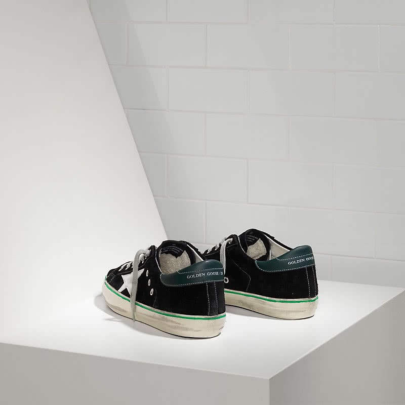 Golden Goose Sneakers Super Star IN Camoscio E Stella IN Pelle black suede petrol 3