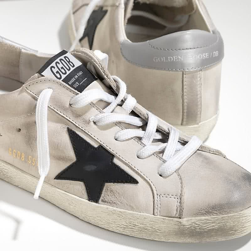Golden Goose Sneakers Super Star IN Nabuk E Stella IN Pelle cream nabuk black 4
