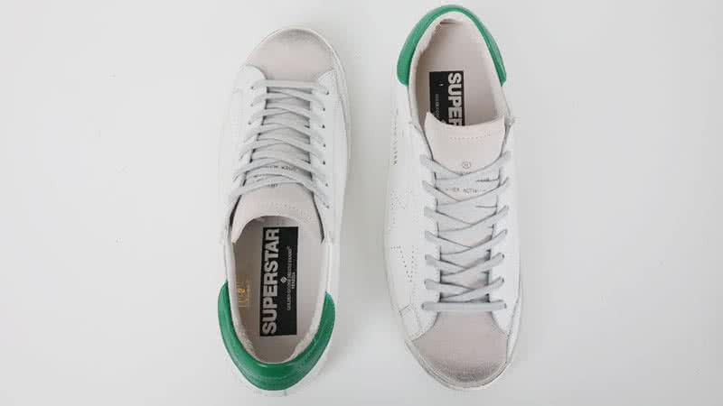 Golden Goose white green 1