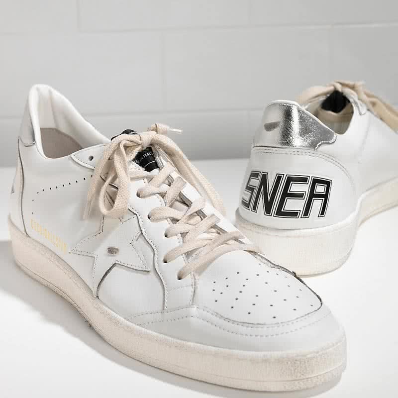 Golden Goose Sneakers Ball Star IN Pelle Constella IN Pelle white silver 4