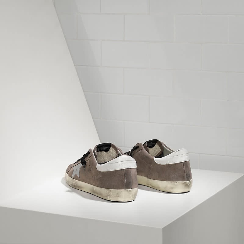 Golden Goose Sneakers Super Star IN Camoscio E Stella IN Pelle mid grey suede white 3