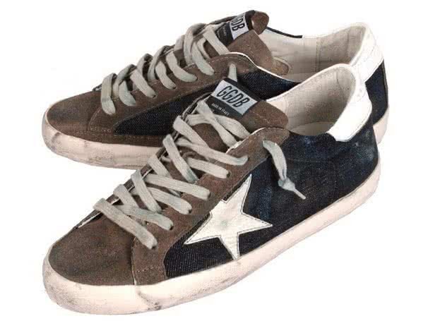Golden Goose superstar - brown navy jeans 6