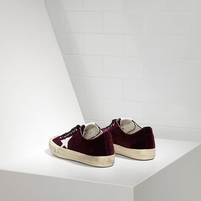 Golden Goose Sneakers V-Star 2 IN Velluto E Stella IN Pelle plum velvet 2