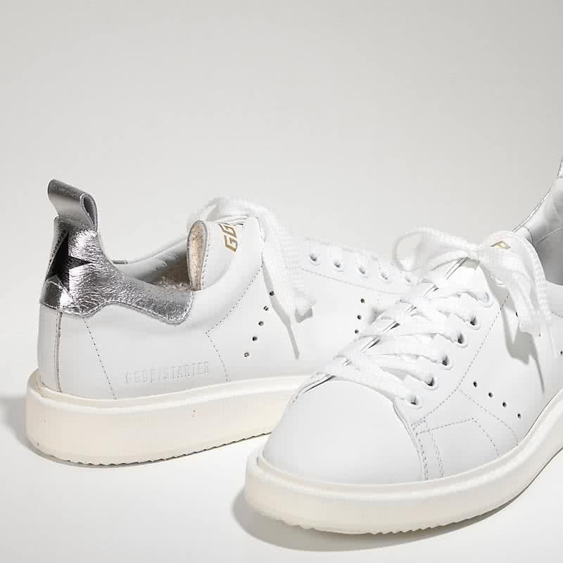 Golden Goose Sneakers Starter IN Pelle DI Vitello white silver 4