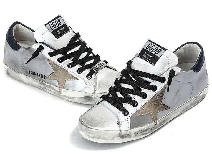 Golden Goose Super Star Sneakers in Leather With Suede Star silver arch 8