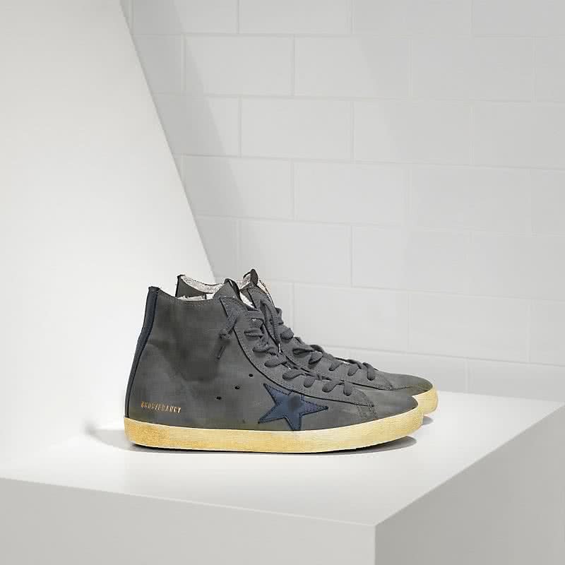 Golden Goose Sneakers FRANCY in Nabuk e stella in Pelle DARK GREY 1