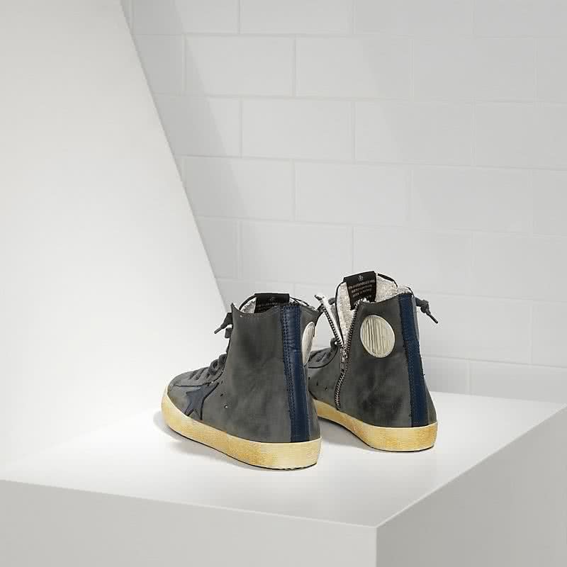 Golden Goose Sneakers FRANCY in Nabuk e stella in Pelle DARK GREY 2