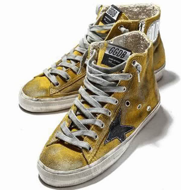 Golden Goose Francy yellow high top 2