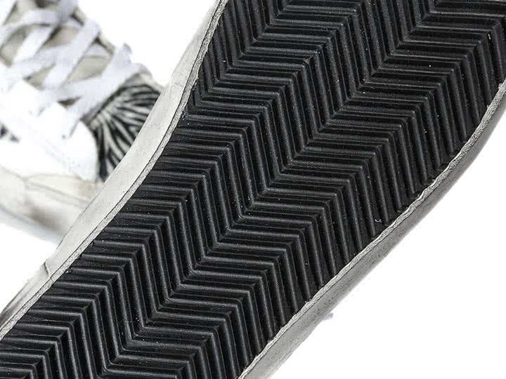 GGDB FRANCY SNEAKERS LEATHER AND PONY-SKIN STAR white zebra pen sta 6