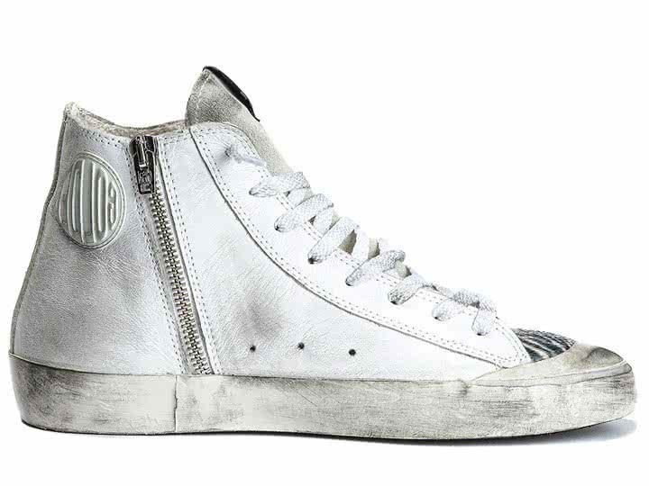 GGDB FRANCY SNEAKERS LEATHER AND PONY-SKIN STAR white zebra pen sta 1
