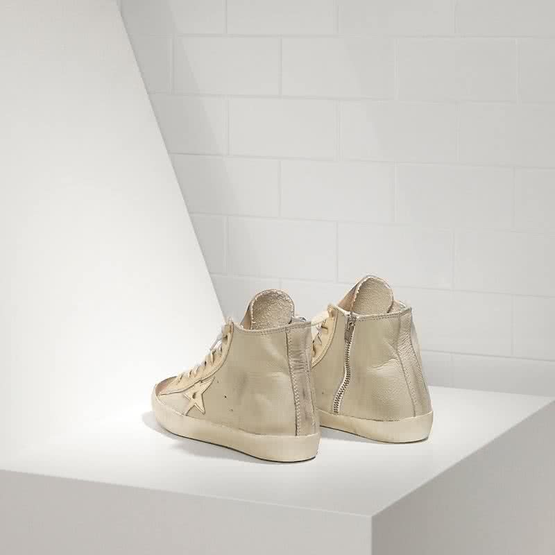 Golden Goose Sneakers FRANCY in Pelle e Stella in Pelle MONOCHROMATIC 2