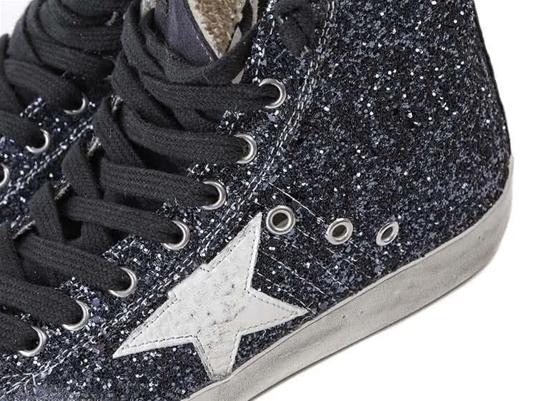 GGDB SNEAKERS FRANCY FABRIC EMBROIDERED WITH GLITTER AND LEATHER STAR space glitter 7