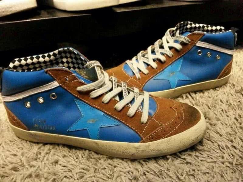 Golden Goose mid star - blue brown 3