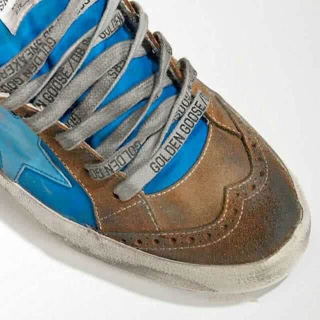 Golden Goose mid star - blue brown 6