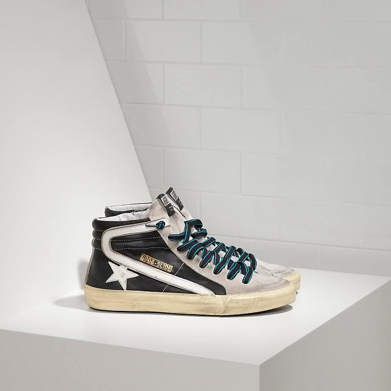 Golden Goose Sneakers Slide in Pelle e Stella in Pelle 1