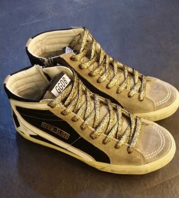 Golden Goose slide - brown gold tie 1