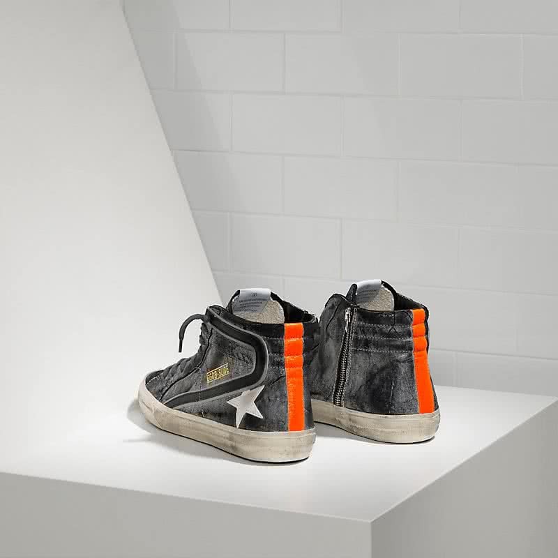 Golden Goose Sneakers Slide in Camoscio e Stella in Pelle savage black suede 2