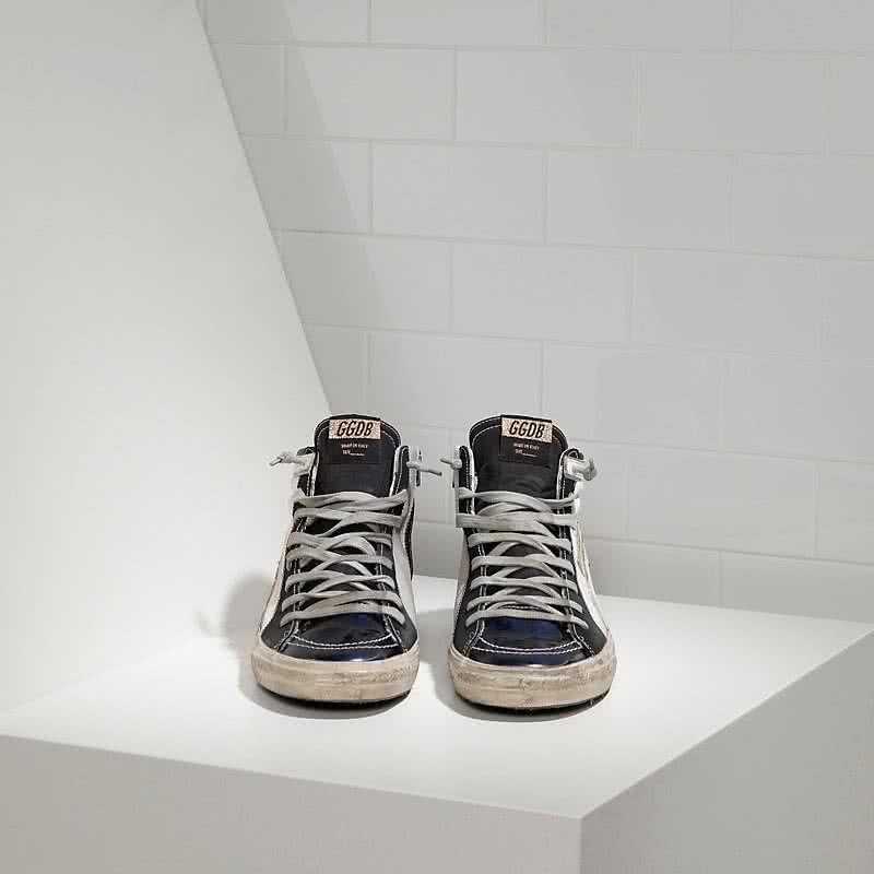 Golden Goose Sneakers Slide in Pelle e Stella Glitter 2