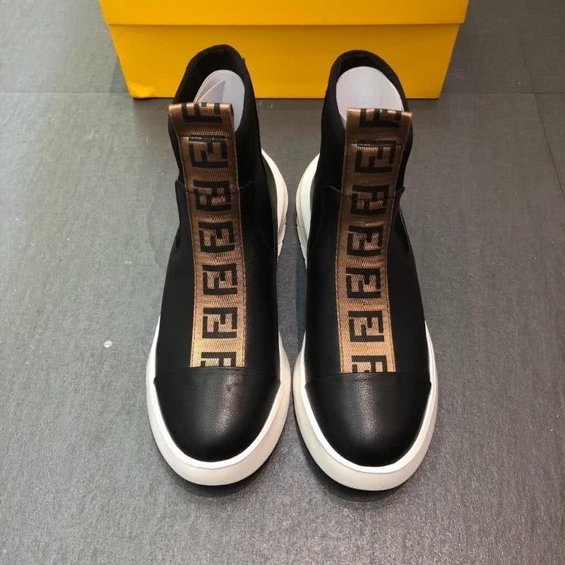 Fendi Boots Black Upper White Sole Men 2