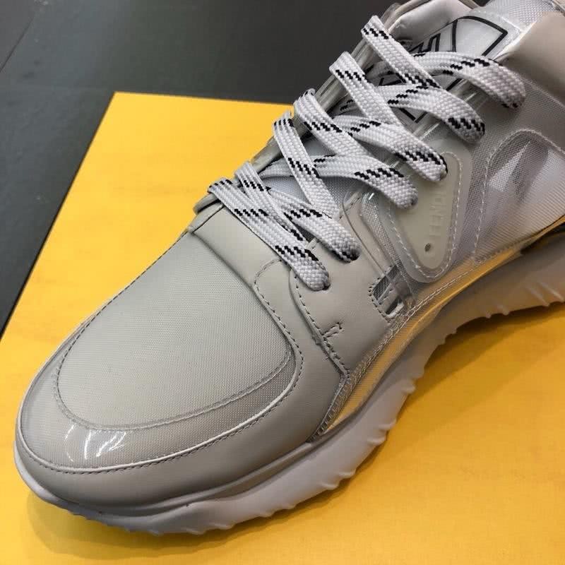 Fendi Sneakers White Grey And Black Men 9