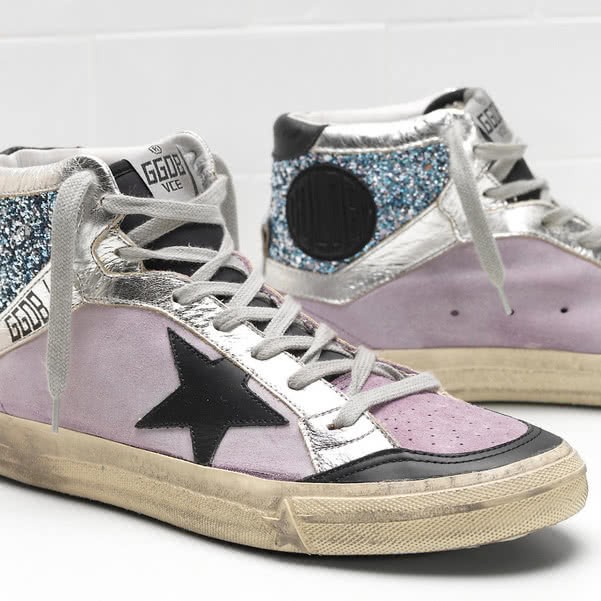 Golden Goose Calf Suede Upper Star In Leather 4