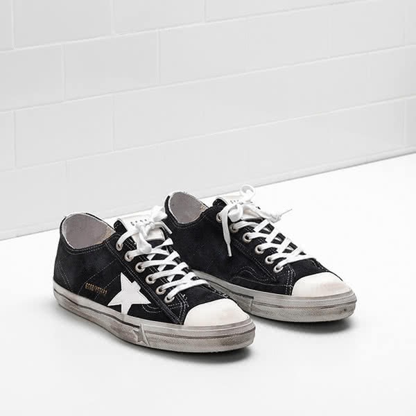 Golden Goose V-STAR 2 Sneakers G30MS639.L9 Calf suede contrasting color 2