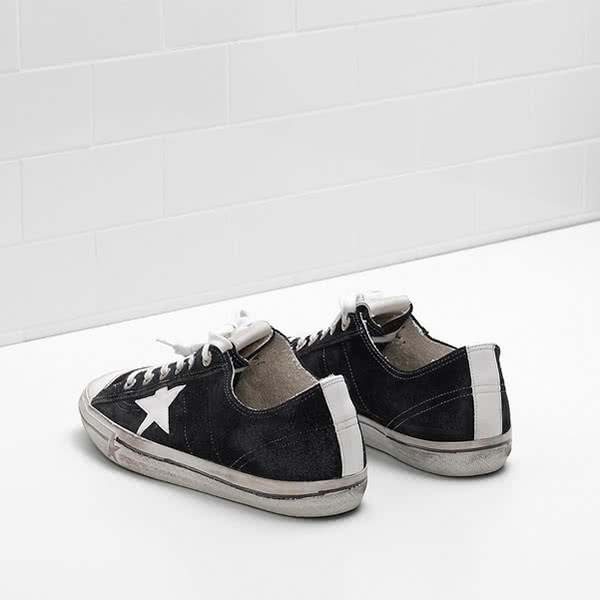 Golden Goose V-STAR 2 Sneakers G30MS639.L9 Calf suede contrasting color 3